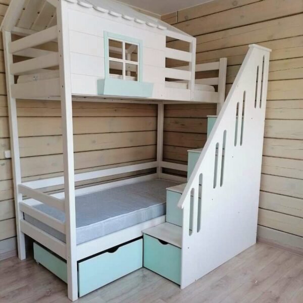 Twin Loft house bunk bed
