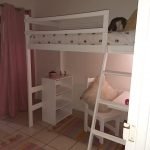 Loft Bed with table and toy shelve