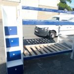 Econo bunk bed with staircase