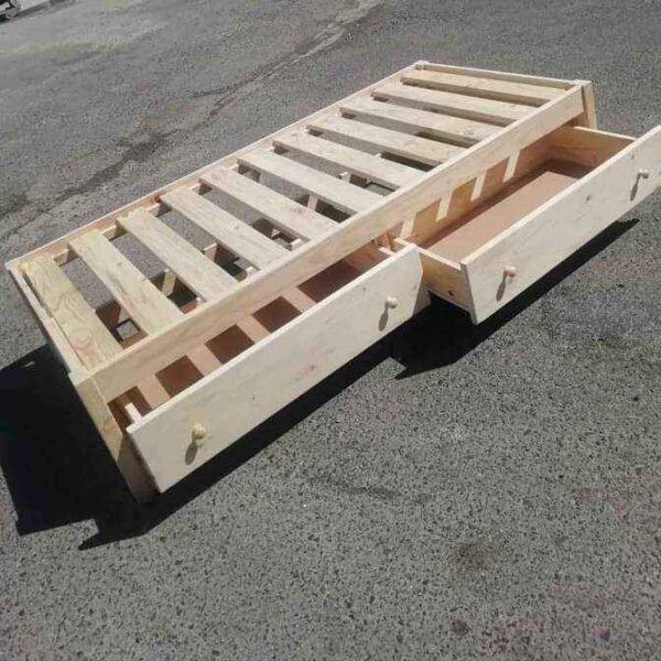 pine beds with double drawers