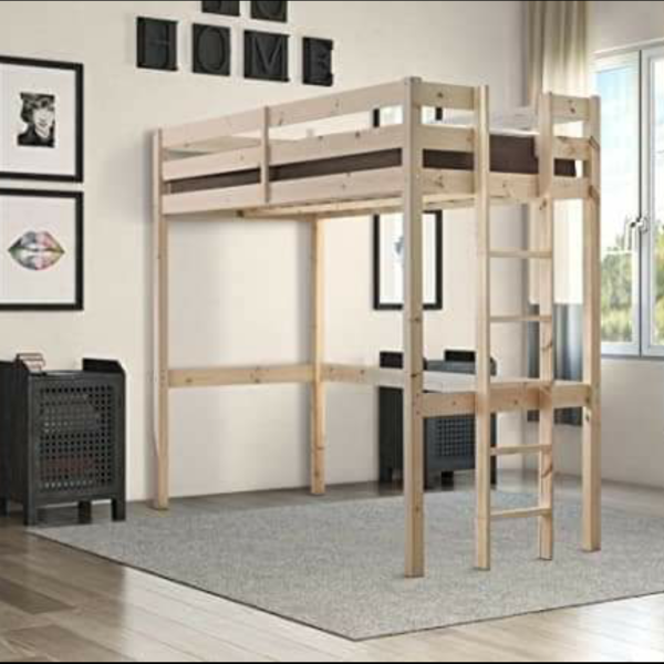 Loft Bed with ladder on the side