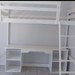 loft with desk and shelve