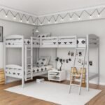Mikel L Shaped Loft Bed